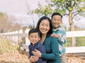 Dr. Michelle Masuda and her children