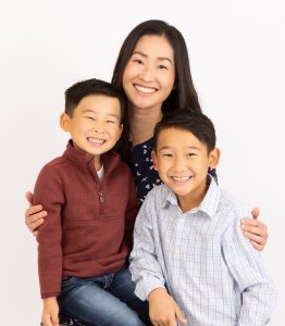 Dr, Michelle A. Masuda, DDS, MSD and his children - Comprehensive Orthodontics 